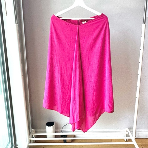 Gianfranco Ferre Designer Draped Y2K Magenta Maxi Skirt, 8 - Picture 3 of 13
